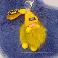 HSSP01 MOQ 1 lovely baby pom pom pocket pop keychain